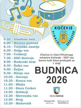 Prvomajska budnica - plakat.