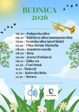 Plakat - prvomajska budnica.