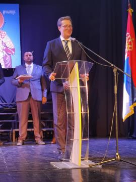 Nagovor župana dr. Prebiliča na odru